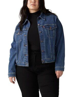 Plus Size 2X-Large Women's Original Trucker Jacket in See Her Run Color